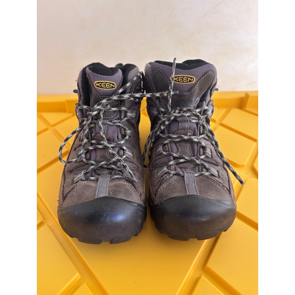 Keen Targhee II Mid Waterproof Hiking Boots Womens 9.5 Brown Gray 1014997
